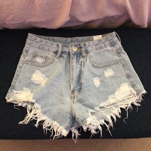 Light blue Jean shorts from Shein. These are never worn!